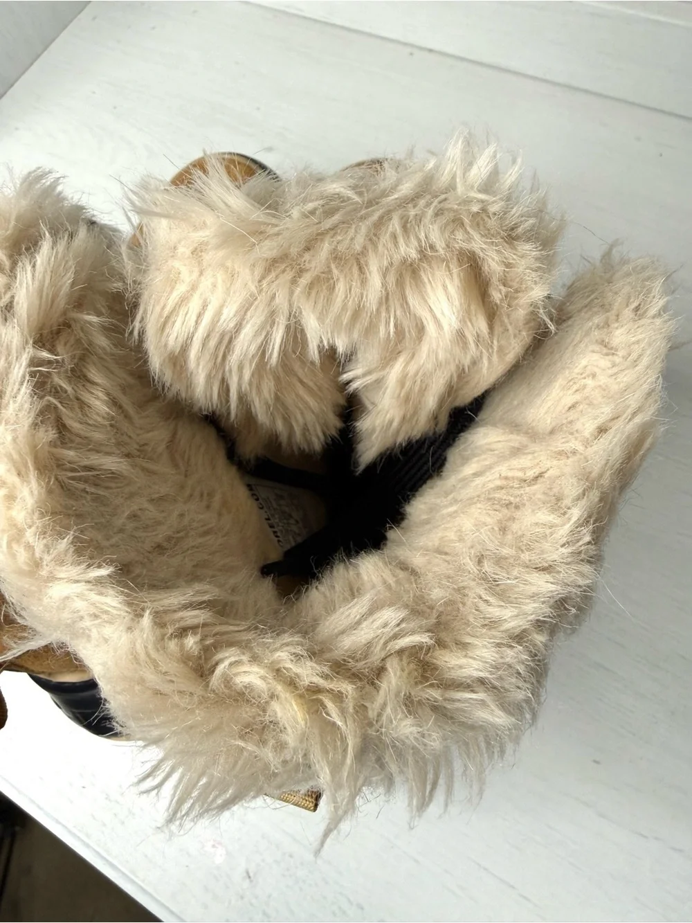 SOREL Tivoli 2 Suede Snow Boots, Size 8. Beige, NL2089-373 Women EUC
